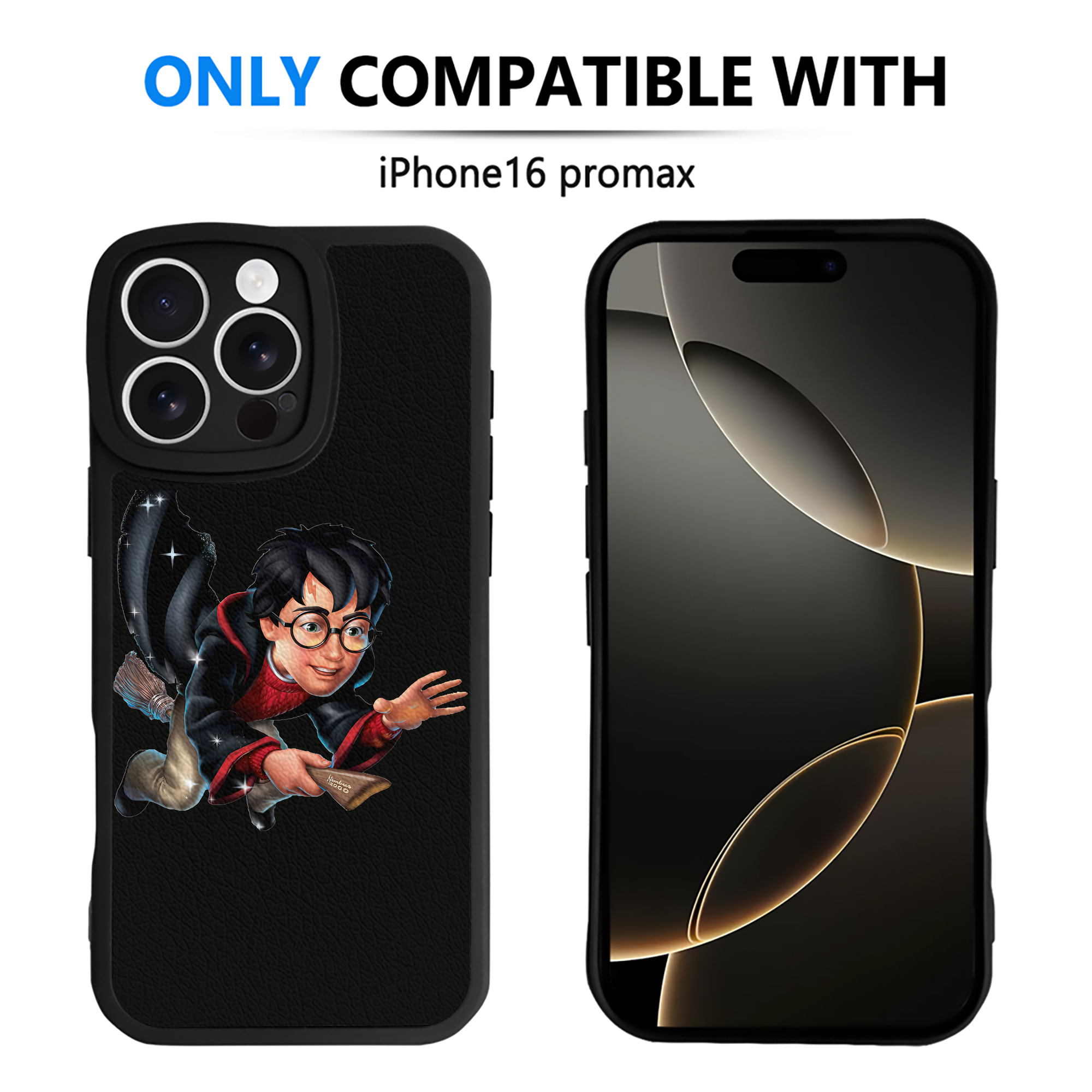 （画像用） Harry Potter ハリー・ポッターシリーズ 【iPhone 16シリーズ対応】シリコンスマホケース（レザー調） 材質：シリコン